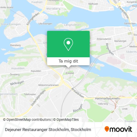 Dejeuner Restauranger Stockholm karta