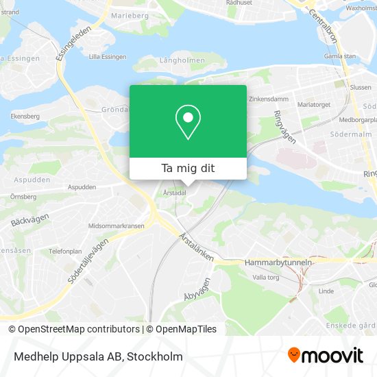 Medhelp Uppsala AB karta