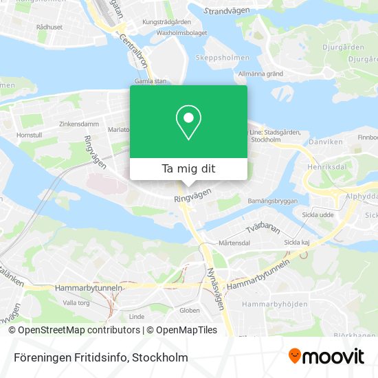 Föreningen Fritidsinfo karta