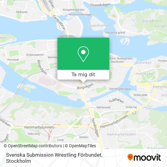 Svenska Submission Wrestling Förbundet karta