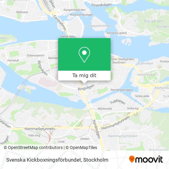 Svenska Kickboxningsförbundet karta