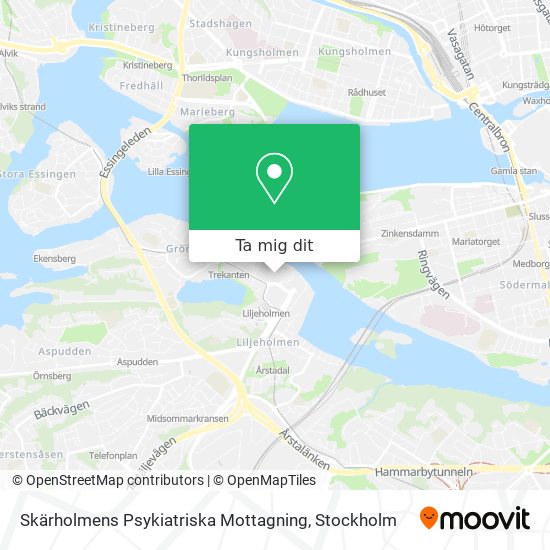 Skärholmens Psykiatriska Mottagning karta