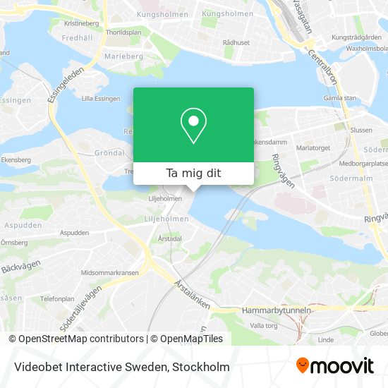 Videobet Interactive Sweden karta