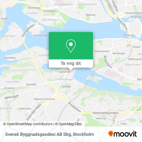 Svensk Byggnadsgeodesi AB Sbg karta