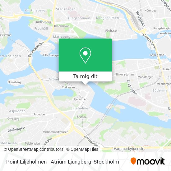 Point Liljeholmen - Atrium Ljungberg karta
