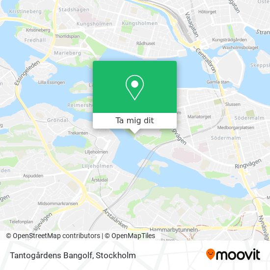 Tantogårdens Bangolf karta