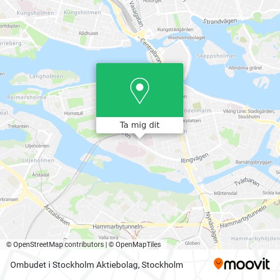 Ombudet i Stockholm Aktiebolag karta