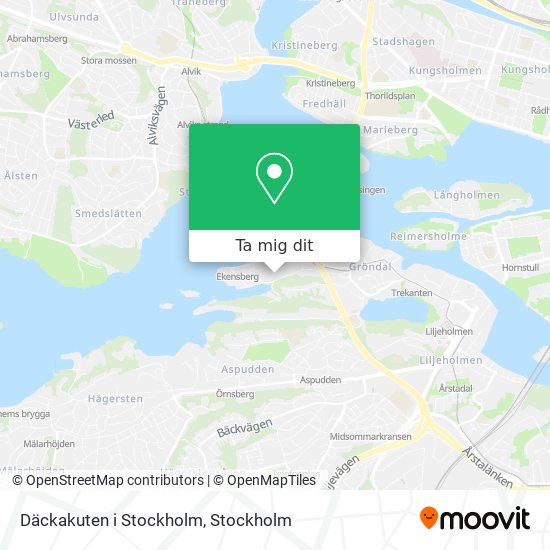 Däckakuten i Stockholm karta