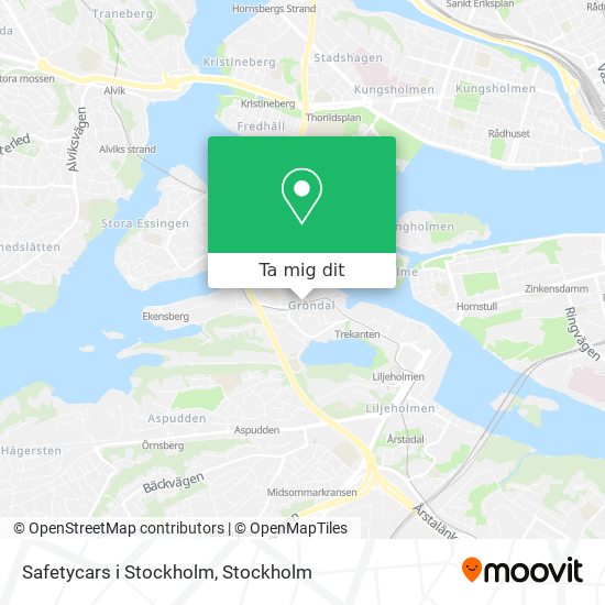 Safetycars i Stockholm karta