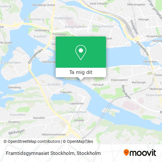 Framtidsgymnasiet Stockholm karta