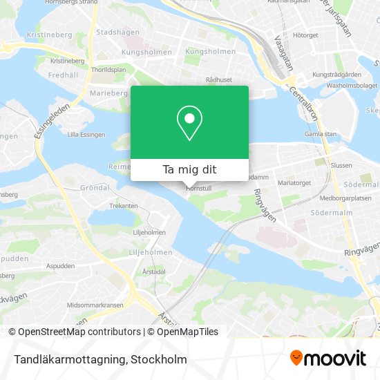 Tandläkarmottagning karta