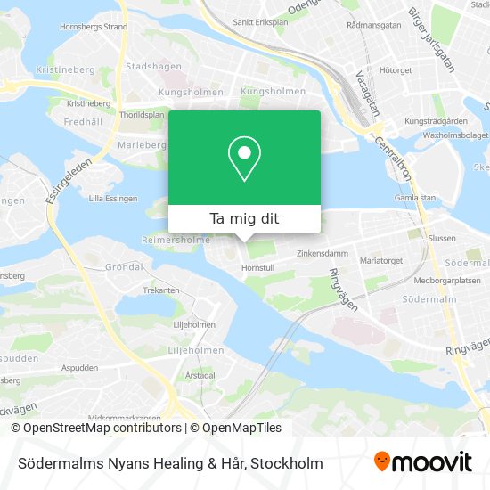 Södermalms Nyans Healing & Hår karta