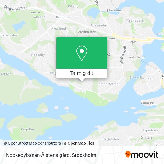 Nockebybanan-Ålstens gård karta
