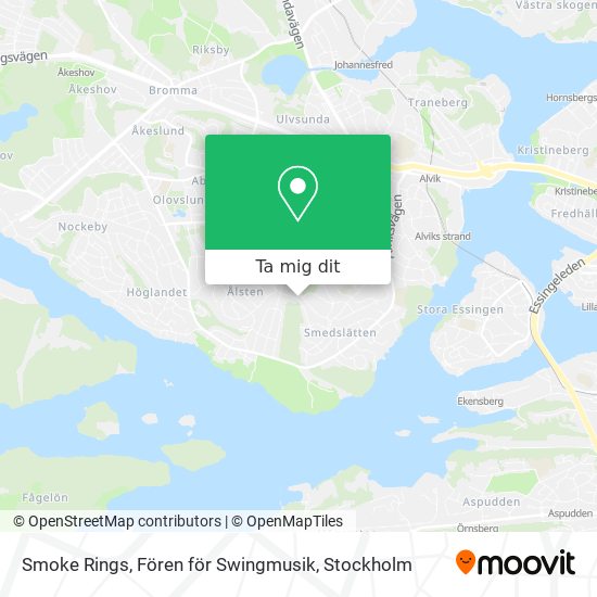 Smoke Rings, Fören för Swingmusik karta
