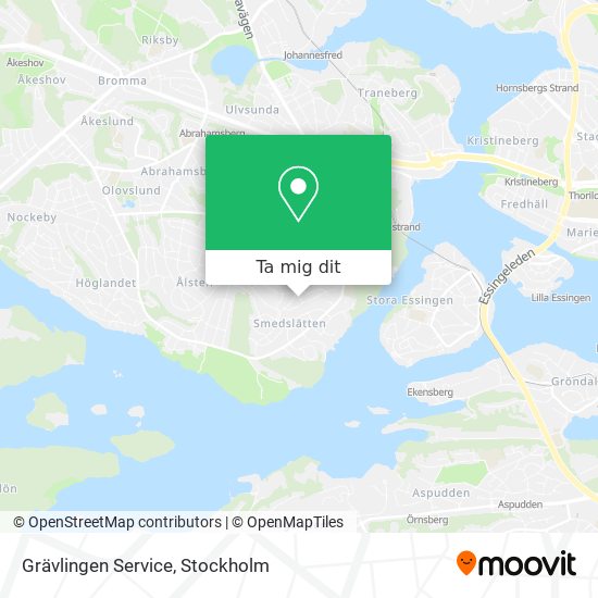 Grävlingen Service karta