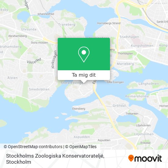Stockholms Zoologiska Konservatorateljé karta