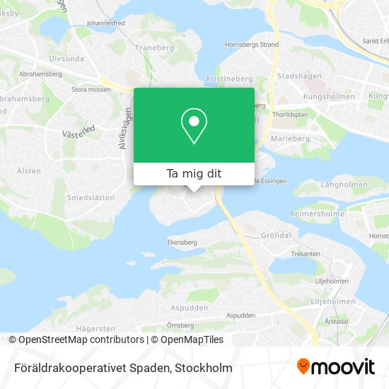 Föräldrakooperativet Spaden karta