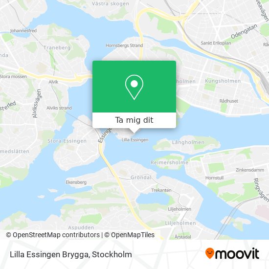 Lilla Essingen Brygga karta