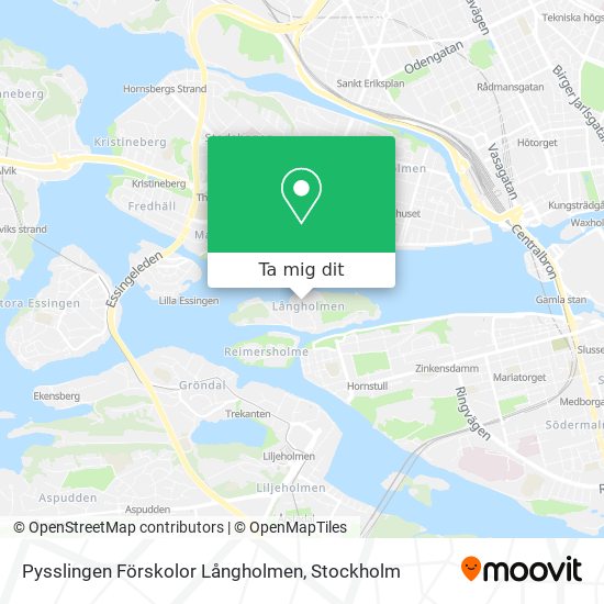 Pysslingen Förskolor Långholmen karta