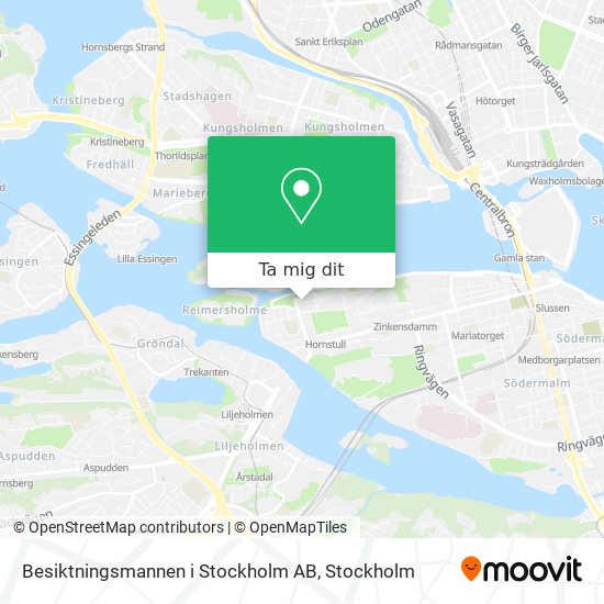 Besiktningsmannen i Stockholm AB karta