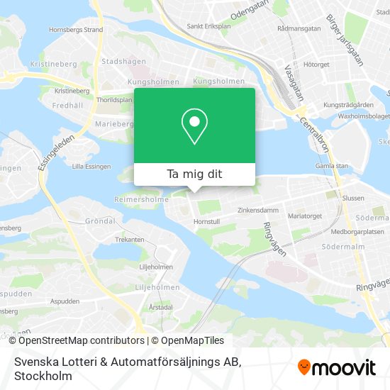 Svenska Lotteri & Automatförsäljnings AB karta
