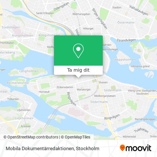 Mobila Dokumentärredaktionen karta