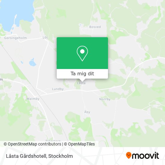 Låsta Gårdshotell karta