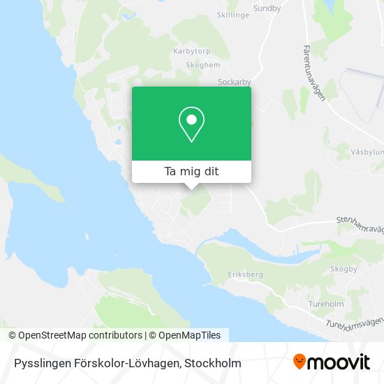 Pysslingen Förskolor-Lövhagen karta