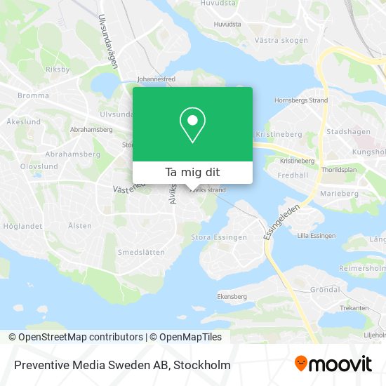 Preventive Media Sweden AB karta
