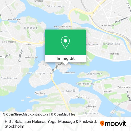 Hitta Balansen Helenas Yoga, Massage & Friskvård karta