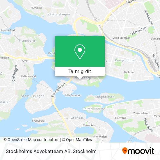 Stockholms Advokatteam AB karta