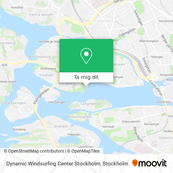 Dynamic Windsurfing Center Stockholm karta