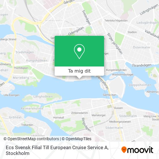 Ecs Svensk Filial Till European Cruise Service A karta