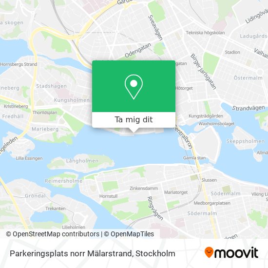 Parkeringsplats norr Mälarstrand karta