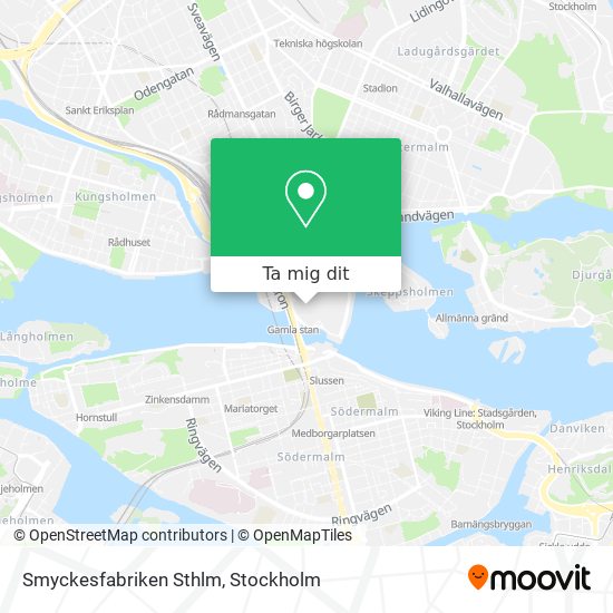 Smyckesfabriken Sthlm karta