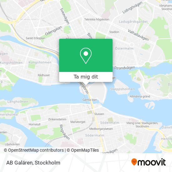 AB Galären karta