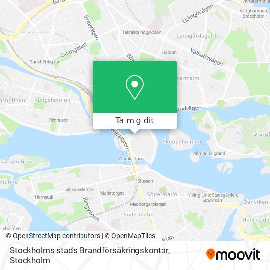Stockholms stads Brandförsäkringskontor karta