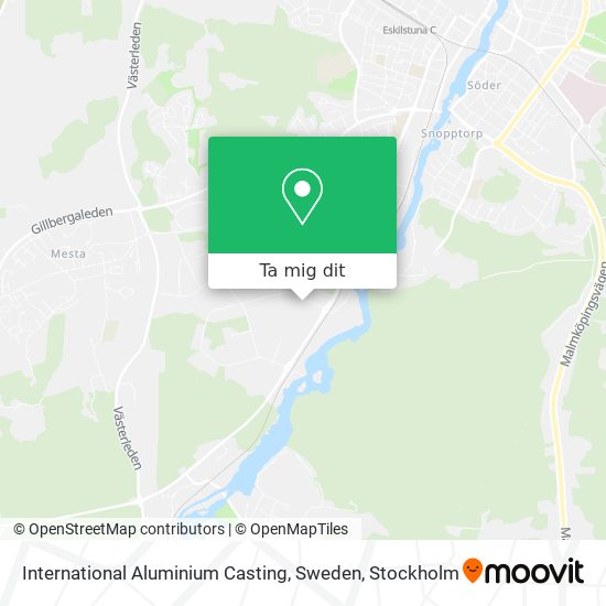 International Aluminium Casting, Sweden karta