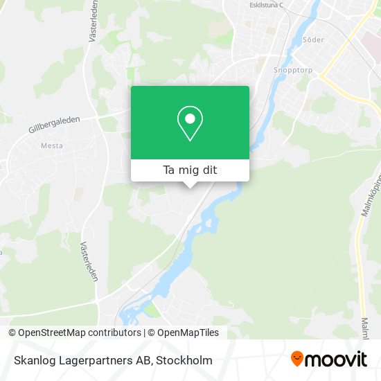 Skanlog Lagerpartners AB karta