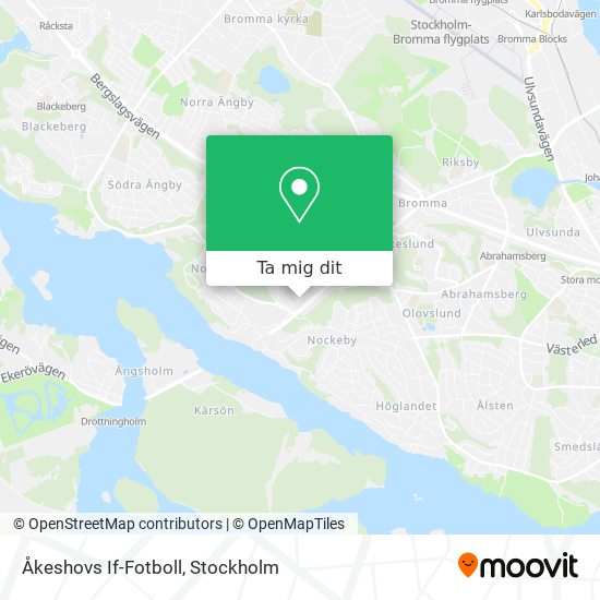 Åkeshovs If-Fotboll karta