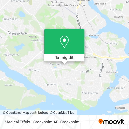 Medical Effekt i Stockholm AB karta