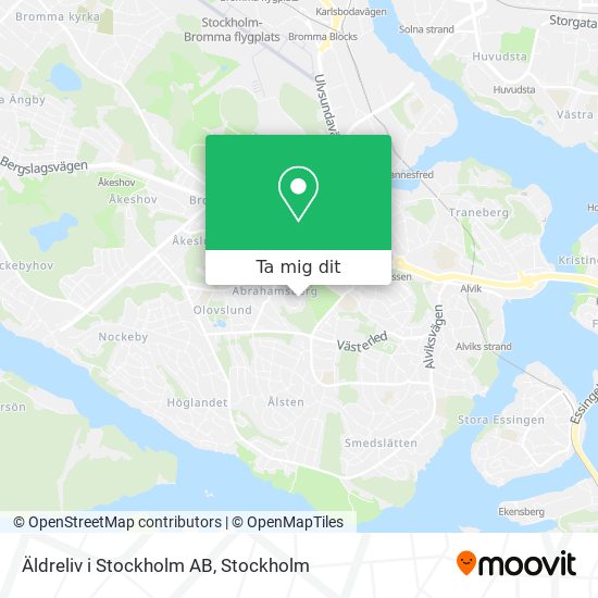 Äldreliv i Stockholm AB karta