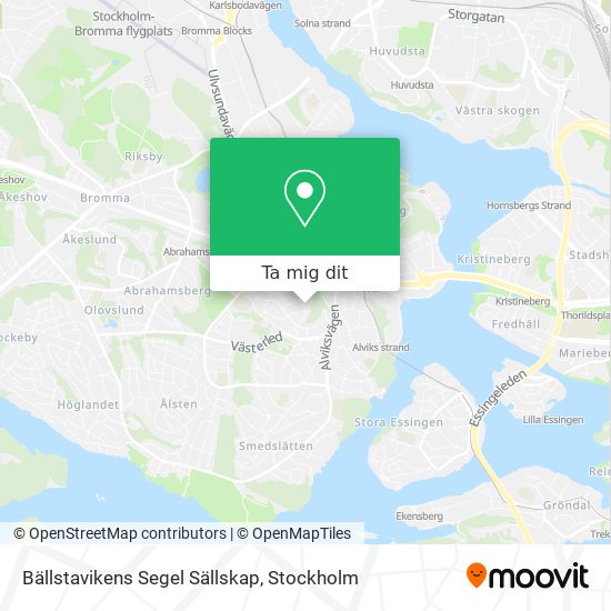 Bällstavikens Segel Sällskap karta