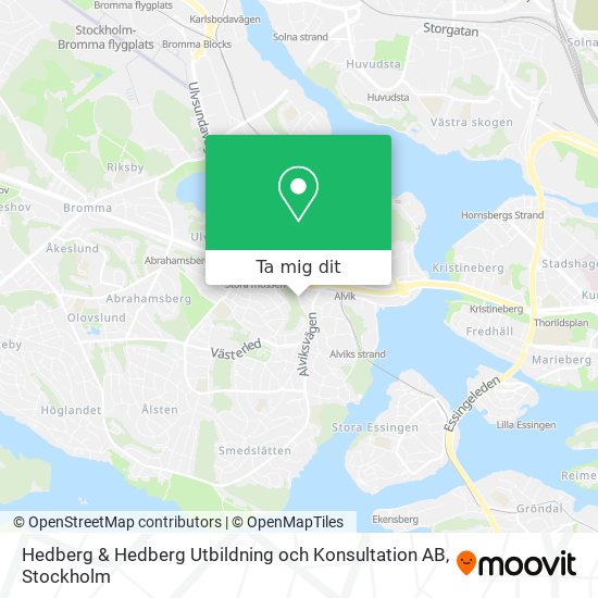 Hedberg & Hedberg Utbildning och Konsultation AB karta