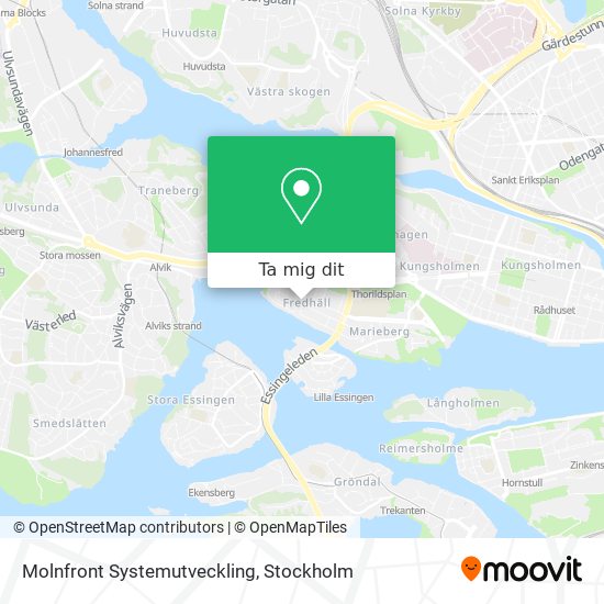 Molnfront Systemutveckling karta