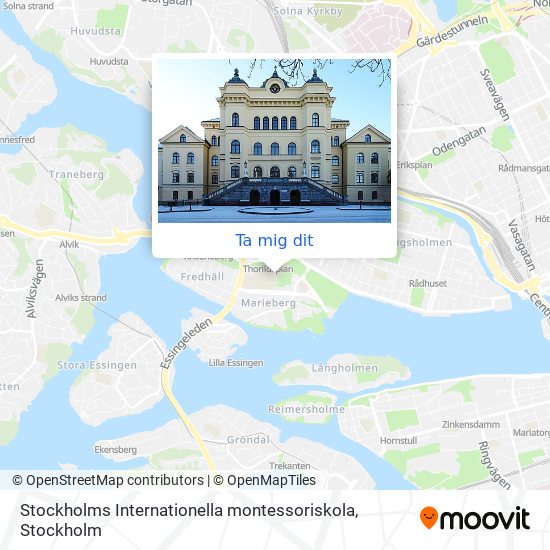 Stockholms Internationella montessoriskola karta