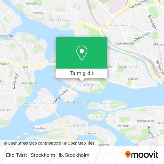 Eko Tvätt i Stockholm Hb karta