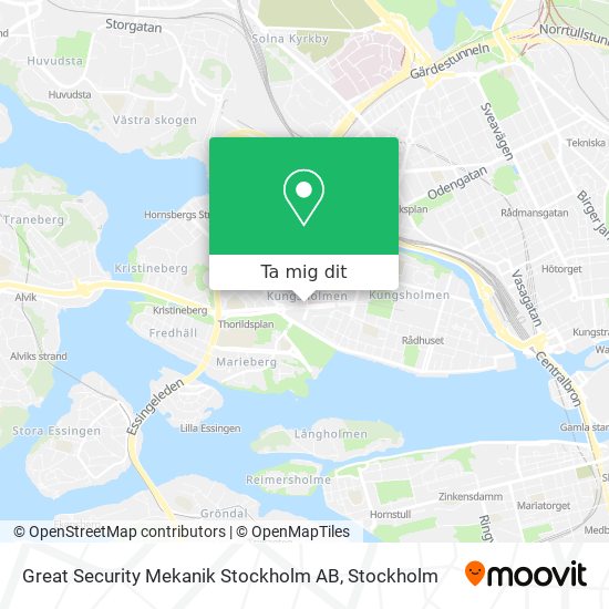 Great Security Mekanik Stockholm AB karta