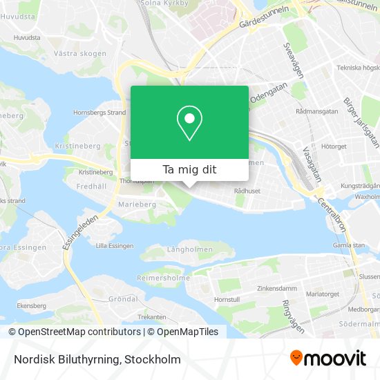 Nordisk Biluthyrning karta