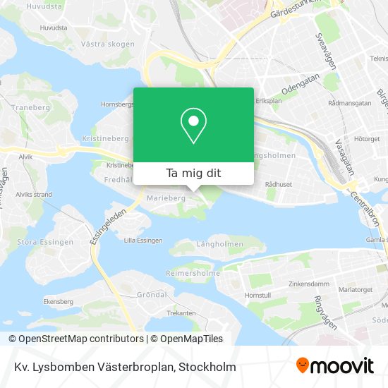 Kv. Lysbomben Västerbroplan karta